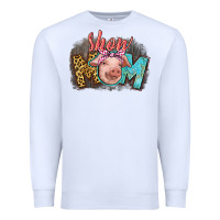 White Show mom pig Premium Sweatshirt - CowGirlArtShop