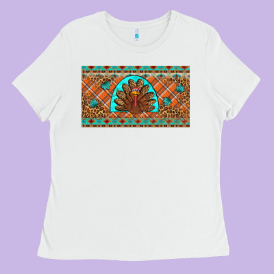 Thanksgiving Turkey Ladies Tee Designed By Artiststas