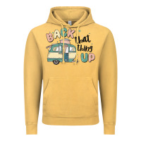 Vintage Mustard back that thing up Vintage Hoodie - MaliasSmallBusiness