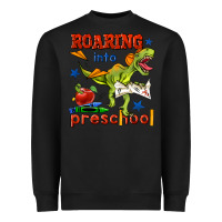 Black roaring into preschool Heavyweight Sweatshirt - BundleAndBundleShop