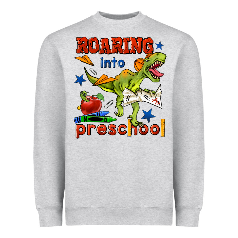 Roaring Into Preschool Heavyweight Sweatshirt by BundleAndBundleShop | Teevron