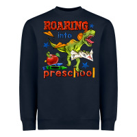 Navy roaring into preschool Heavyweight Sweatshirt - BundleAndBundleShop