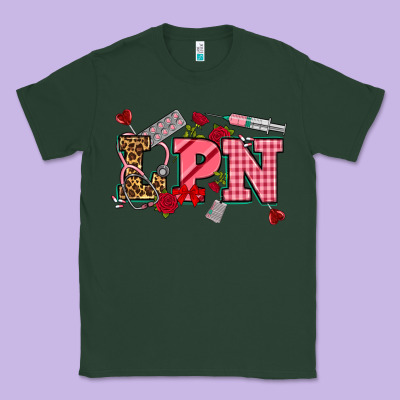 Valentinesday Lpn Classic Tee Designed By Nancycooperartshop