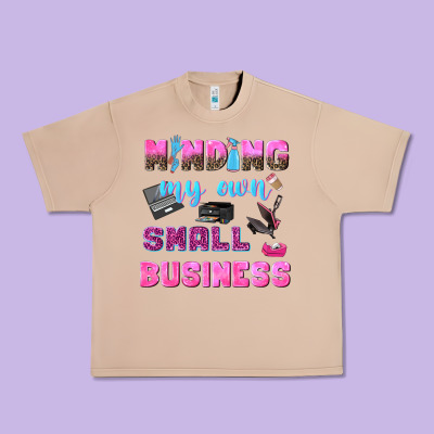 Mind My Own Small Business Urban Heavy Tee Designed By Nancycooperartshop