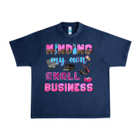 Navy mind my own small business Urban Heavy Tee - NancyCooperArtShop