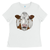 White simmental Ladies Tee - JahusDesignShop