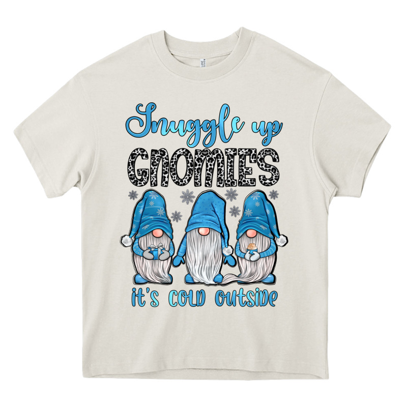 Snuggle Up Gnomies It's Cold Outside Heavy Core Tee by JahusDesignShop | Teevron
