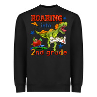 Black roaring into 2nd grade Heavyweight Sweatshirt - BundleAndBundleShop
