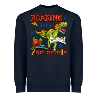 Navy roaring into 2nd grade Heavyweight Sweatshirt - BundleAndBundleShop