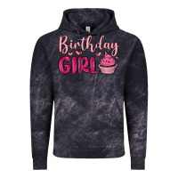 Cloud Black birthday girl cupcake Vintage Hoodie - MaliasSmallBusiness