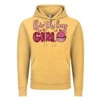 Vintage Mustard birthday girl cupcake Vintage Hoodie - MaliasSmallBusiness