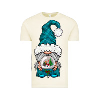 Vintage Arctic winter gnome with snow globe Vintage Tee - NancyCooperArtShop