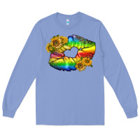 Lgbtq Pride Rainbow Lips Long Sleeve Tee | Teevron