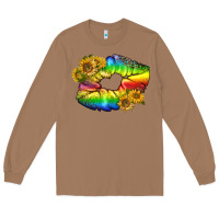Toasted Coconut Lgbtq Pride Rainbow Lips Long Sleeve Tee - BundleAndBundleShop
