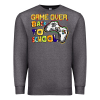Charcoal Heather Game over back to school Premium Sweatshirt - CowGirlArtShop