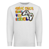Oatmeal Heather Game over back to school Premium Sweatshirt - CowGirlArtShop