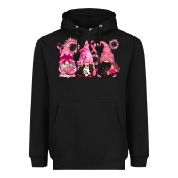 Black breast cancer gnomes Heavyweight Hoodie - CowGirlArtShop