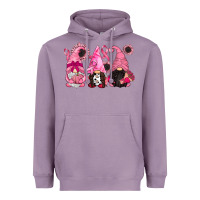 Lavender breast cancer gnomes Heavyweight Hoodie - CowGirlArtShop