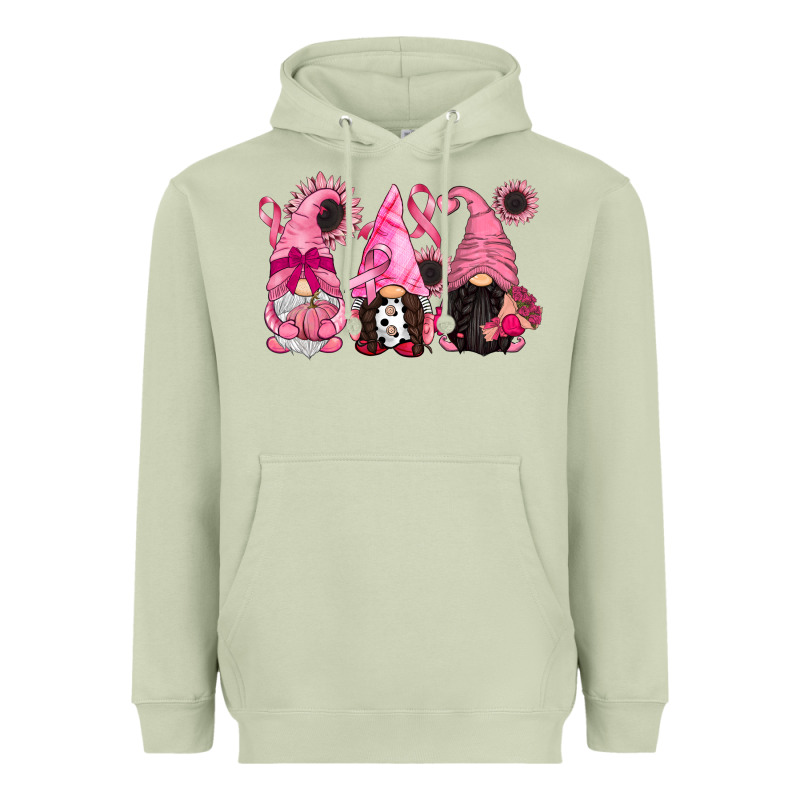 Breast Cancer Gnomes Heavyweight Hoodie by CowGirlArtShop | Teevron