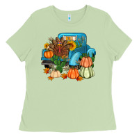 Matcha Thanksgiving turkey truck Ladies Tee - Artiststas