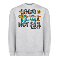 Heather Grey god is within her she will not fail Heavyweight Sweatshirt - BundleAndBundleShop