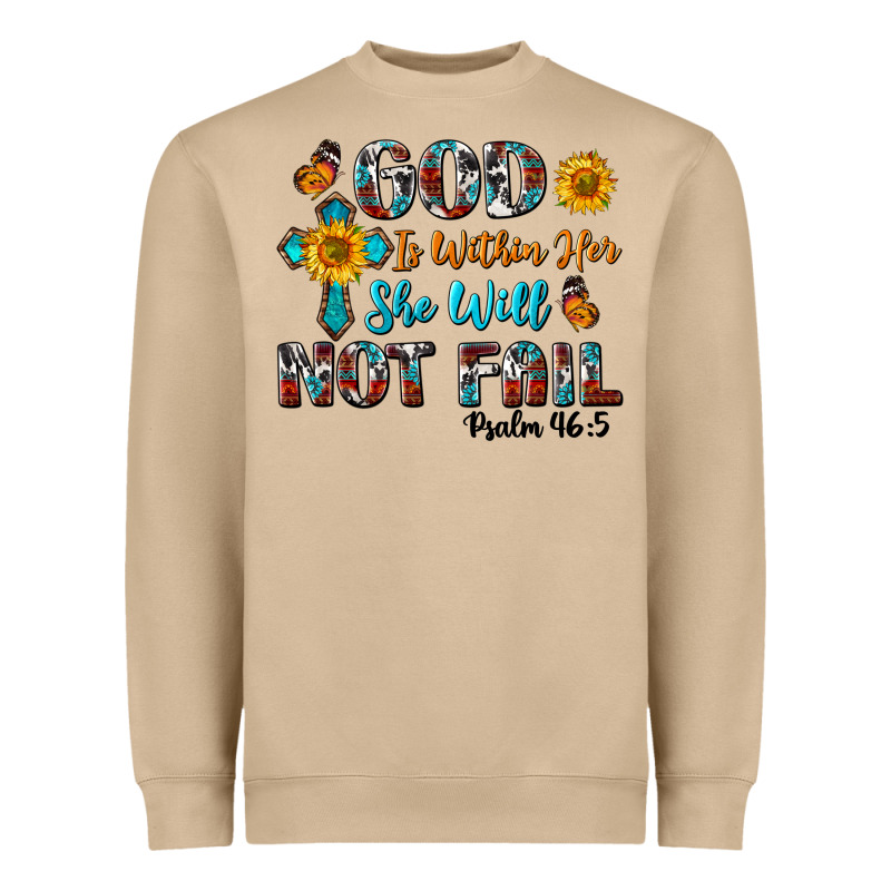 God Is Within Her She Will Not Fail Heavyweight Sweatshirt by BundleAndBundleShop | Teevron