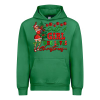 Emerald Just A Girl Who Loves Christmas Urban Hoodie - FaDigitalArtStudio