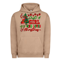 Pigment Burro Just A Girl Who Loves Christmas Urban Hoodie - FaDigitalArtStudio