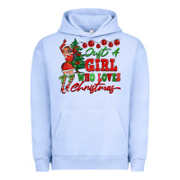 Pigment Grape Ice Just A Girl Who Loves Christmas Urban Hoodie - FaDigitalArtStudio