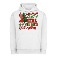 Pigment Lunar Rock Just A Girl Who Loves Christmas Urban Hoodie - FaDigitalArtStudio