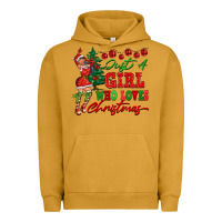 Pigment Peanut Butter Just A Girl Who Loves Christmas Urban Hoodie - FaDigitalArtStudio