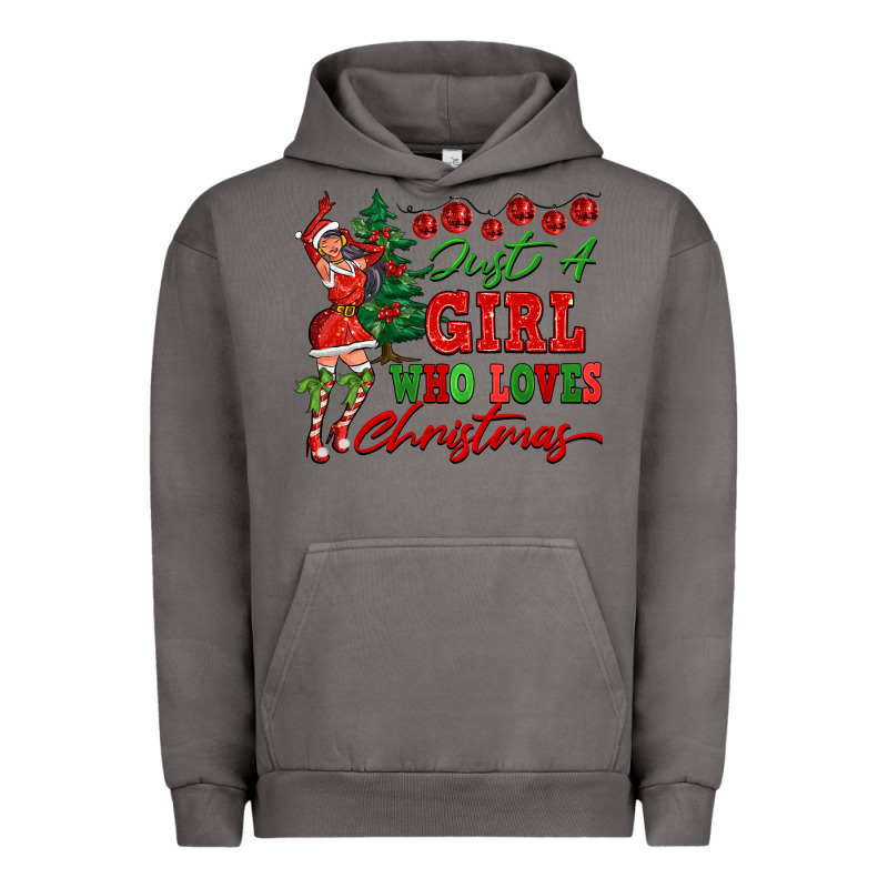 Just A Girl Who Loves Christmas Urban Hoodie by FaDigitalArtStudio | Teevron