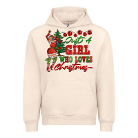 Sandshell Just A Girl Who Loves Christmas Urban Hoodie - FaDigitalArtStudio