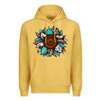 Antique Gold sunflower cowhide Premium Hoodie - JahusDesignShop
