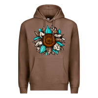 Chestnut sunflower cowhide Premium Hoodie - JahusDesignShop