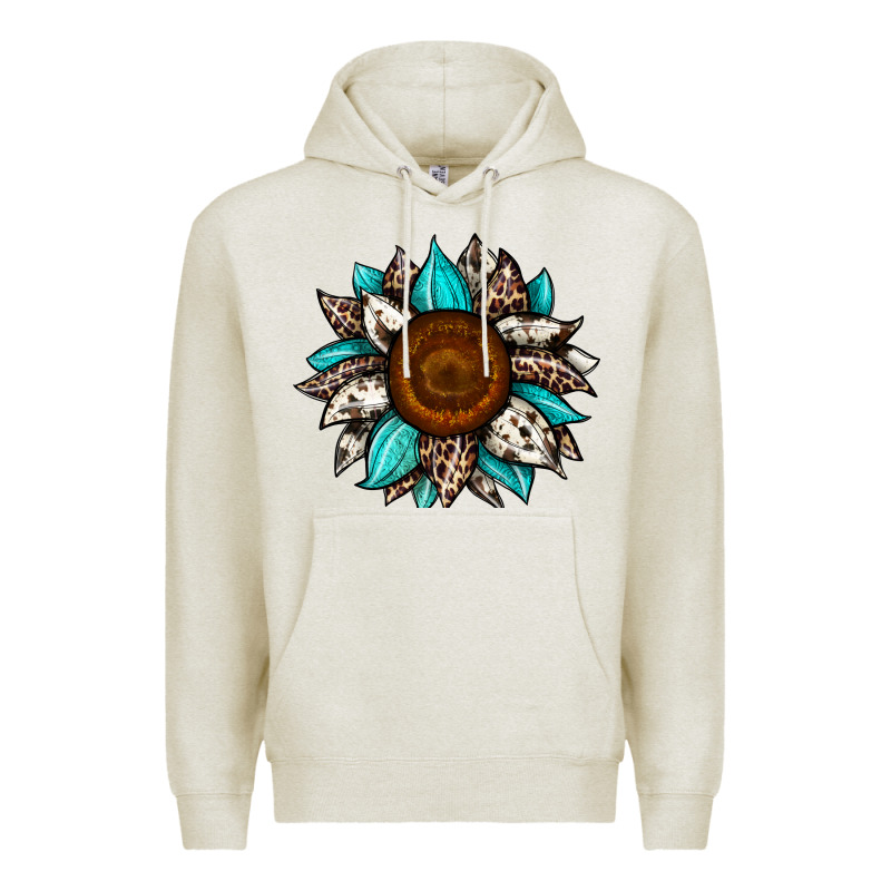 Sunflower Cowhide Premium Hoodie by JahusDesignShop | Teevron