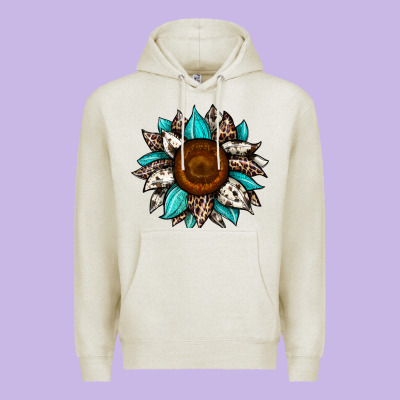 Sunflower Cowhide Premium Hoodie Designed By Jahusdesignshop