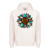 Pale Pink sunflower cowhide Premium Hoodie - JahusDesignShop