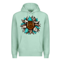 Seafoam sunflower cowhide Premium Hoodie - JahusDesignShop