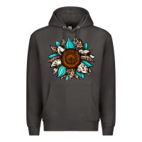 Smoke sunflower cowhide Premium Hoodie - JahusDesignShop