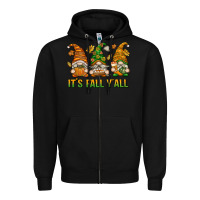 Black It's Fall Y'all Zipper Hoodie - texasbilliewilder