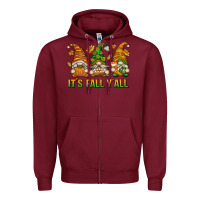 Burgundy It's Fall Y'all Zipper Hoodie - texasbilliewilder