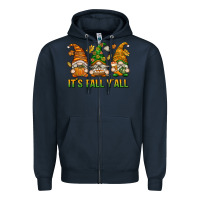 Navy It's Fall Y'all Zipper Hoodie - texasbilliewilder