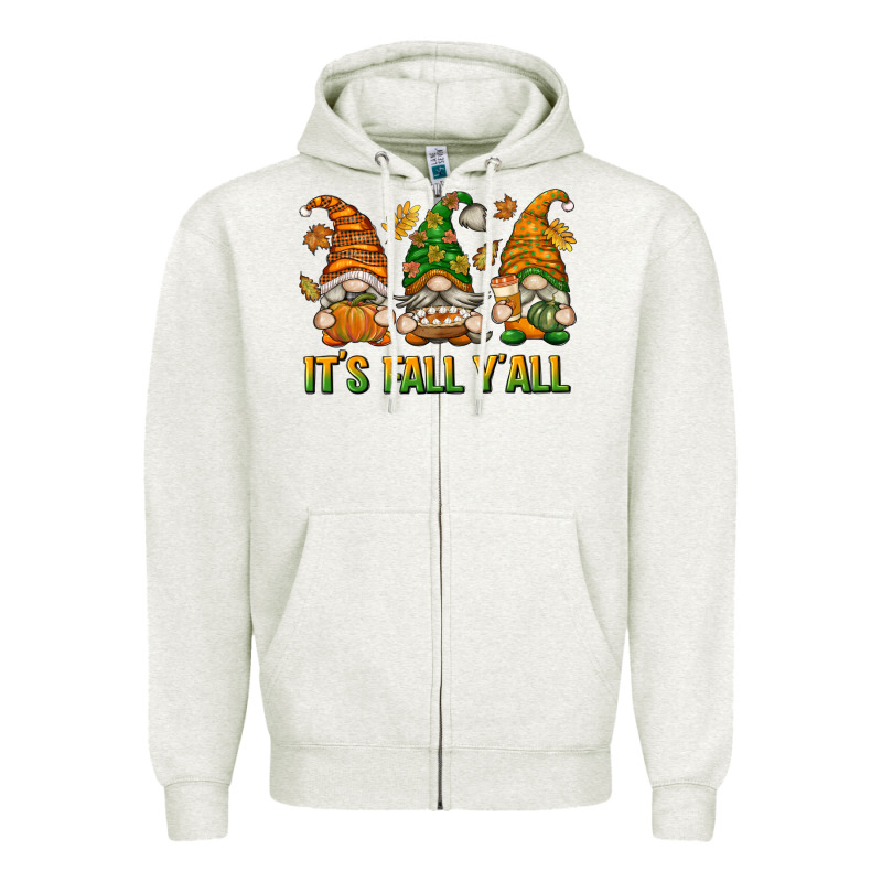 It's Fall Y'all Zipper Hoodie by texasbilliewilder | Teevron