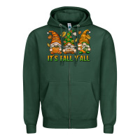 Sports Green It's Fall Y'all Zipper Hoodie - texasbilliewilder
