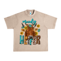 French Oak moody cow Urban Heavy Tee - NancyCooperArtShop