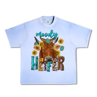 Grape Ice moody cow Urban Heavy Tee - NancyCooperArtShop