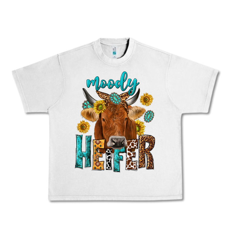 Moody Cow Urban Heavy Tee by NancyCooperArtShop | Teevron