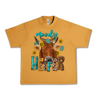Peanut Butter moody cow Urban Heavy Tee - NancyCooperArtShop