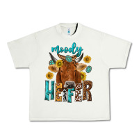 Pistachio moody cow Urban Heavy Tee - NancyCooperArtShop